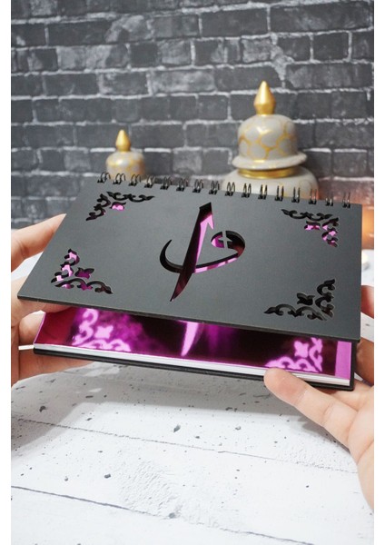 Elif Vav Siyah Ahşap Plan Defteri - Tarihsiz Ajanda - Haftalık Planlayıcı - A5 fiyatları