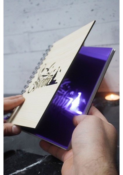 Istanbul Temalı Ahşap Kapaklı Defter - Çizgili Defter - Ajanda - Okul Defteri (A5 - 120 Sayfa) fiyatları