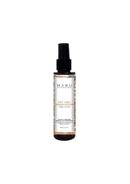 Maru Argan & Collagen Bağ Onarıcı Isı Koruyucu Kolay Tarama Saç Bakım Spreyi 150 ml