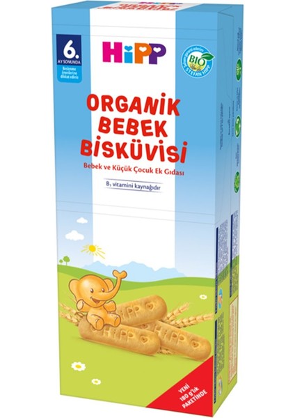 Organik Bebek Bisküvisi 180 gr 6 Adet modelleri