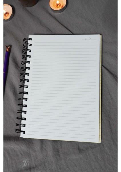 Kedi Desenli Ahşap Kapaklı Defter - Çizgili Defter - Ajanda - Okul Defteri (A5 - 120 Sayfa) indirimleri