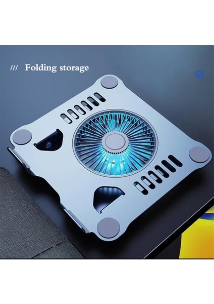 360 Derece Ayarlanabilir Metal Laptop Standı Fanlı Notebook Tutucu Alüminyum Macbook Yükseltici modelleri
