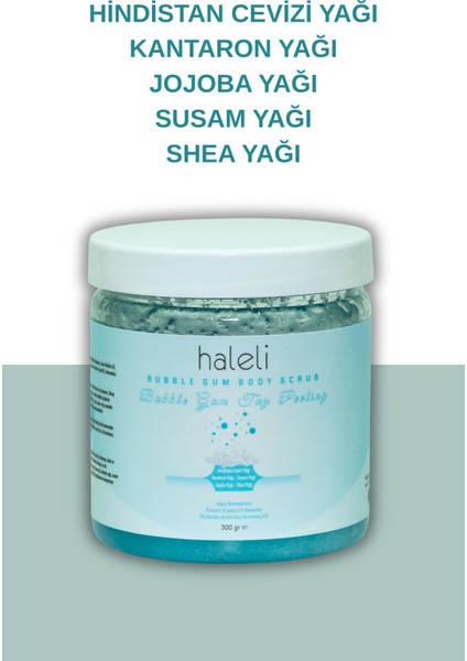 Bubble Gum - Tuz Peeling, Batık Giderici, Arındırıcı El Ayak ve Vücut Peeling, Body Scrub, Pürüzsüz cilt için fiyatları