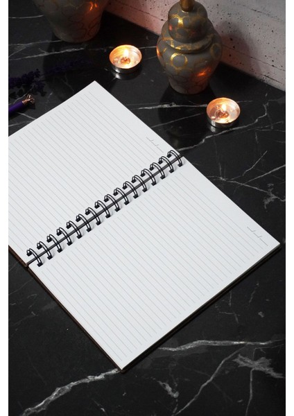 Kanat Ahşap Kapaklı Spiralli Okul Defteri - Çizgili Defter - 60 Yaprak (120 Sayfa) - A5 15X21 cm fırsatları