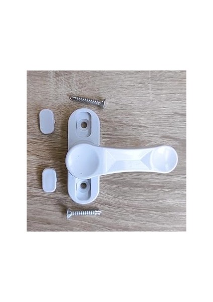 Pvc Pencere Metal Çekmeli Emniyet Mandalı Güvenlik Kilidi (1, Beyaz)