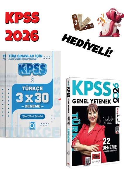 2026 Kpss Türkçe 22 + 3 Deneme Seti 2 Kitap Bigelio ve Yargı Yay