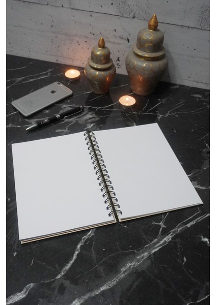 Mutfak Temalı Ahşap Kapaklı Defter - Çizgisiz Defter - Çizgisiz Tarif Defteri - A5 Anı Defteri modelleri