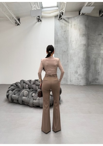 230 gr Poly Viscose Full Lycra Ispanyol Paça Pantolon fiyatları