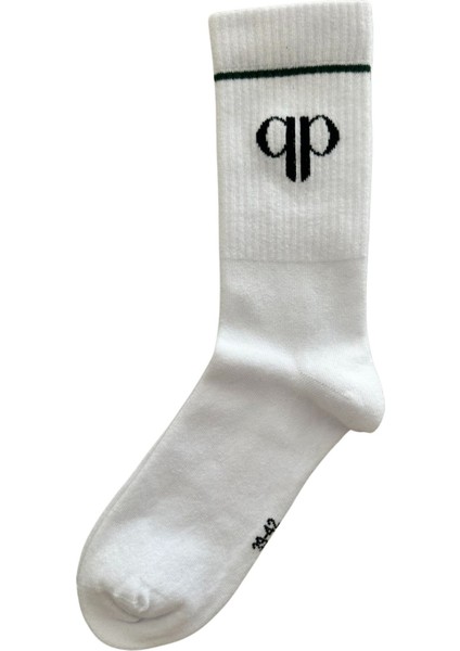 Tenis Çorabı Fitilli Beyaz Unisex - Premium Kalite Tenis Çorabı Soket Boy Pamuklu