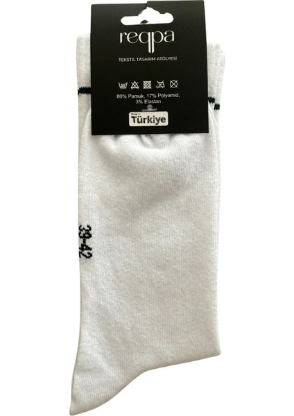 Tenis Çorabı Fitilli Beyaz Unisex - Premium Kalite Tenis Çorabı Soket Boy Pamuklu modelleri