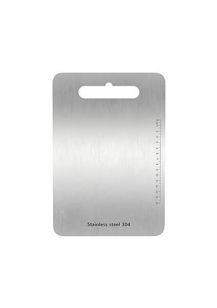 Kyrotech Mini Ölçekli Paslanmaz Çelik Kesme Tahtası Mutfak Piknik Için Inox 304 Kalite Antibakteriy