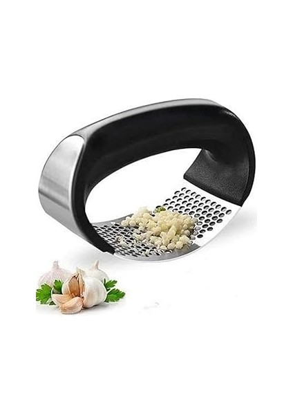 Beleşe Paslanmaz Çelik Pratik Sarımsak Ezici Ergonomik Sarımsak Ezeceği