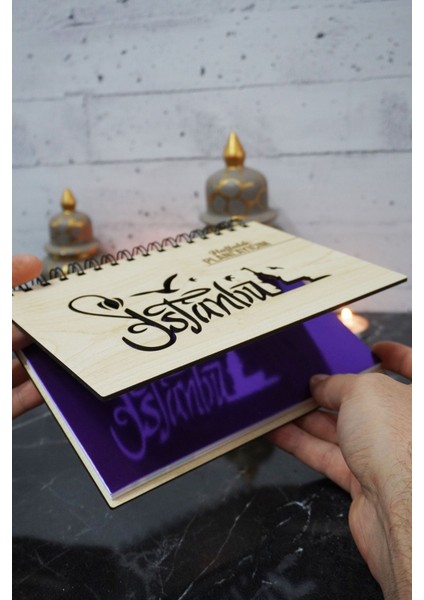 Istanbul Tasarım Ahşap Plan Defteri - Tarihsiz Ajanda - Haftalık Planlama Defteri - A5 fiyatları