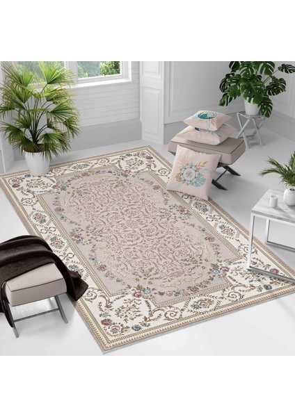 Kaymaz Taban Yıkanabilir Halı – Mutfak, Salon, Yatak Odası Için Modern Dijital Baskı Halı (SLNHAL172)