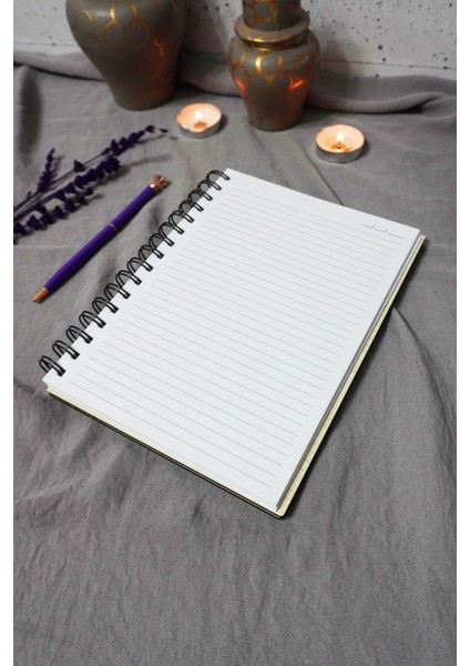 Çiçek Desenli Ahşap Kapaklı Defter - Çizgili Defter - Ajanda - Okul Defteri (A5 - 120 Sayfa) modelleri