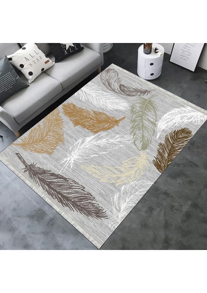 Tüy Desenli Halı Yıkanabilir Kilim Kaymaz Tabanlı Yolluk Dot Tabanlı Halı 2059B modelleri