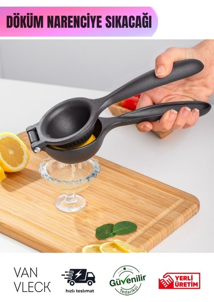 Döküm Limon Sıkacağı – Narenciye Presi, Portakal Mandalina Sıkma Aparatı, Pratik El Presi