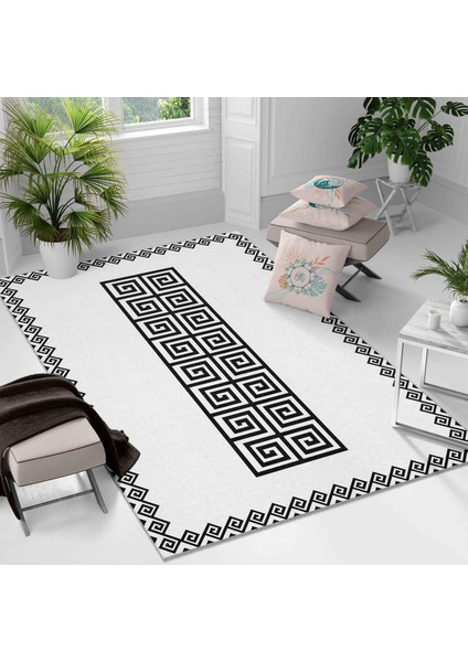Kaymaz Taban Yıkanabilir Halı – Mutfak, Salon, Yatak Odası Için Modern Dijital Baskı Halı