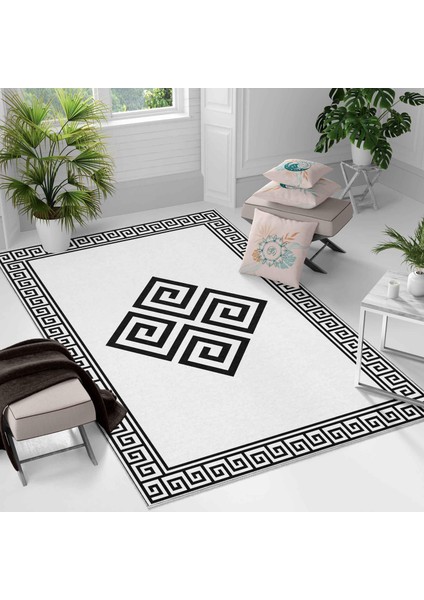 Kaymaz Taban Yıkanabilir Halı – Mutfak, Salon, Yatak Odası Için Modern Dijital Baskı Halı