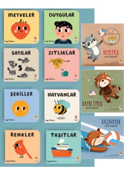 0-3 Yaş- Nasıl Başladı-Başarmak, Denemek, Kaybetmek, Bilgi Dolu Minik KÜTÜPHANEM(11KITAP)