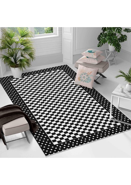 Kaymaz Taban Yıkanabilir Halı – Mutfak, Salon, Yatak Odası Için Modern Dijital Baskı Halı