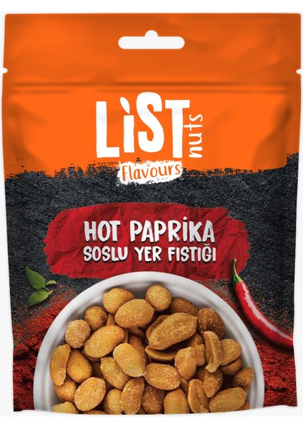 List Flavours Hot Paprika Soslu Yer Fıstığı 110 G