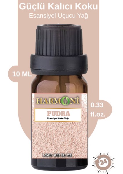Pudra Esansiyel Uçucu Koku 10ML Difüzör Esansı Buhurdanlık Yağı ve Oda Kokus