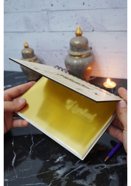 Istanbul Yazılı Ahşap Tarihsiz Plan Defteri - Süresiz Ajanda - Haftalık Planlayıcı - A5 fiyatları