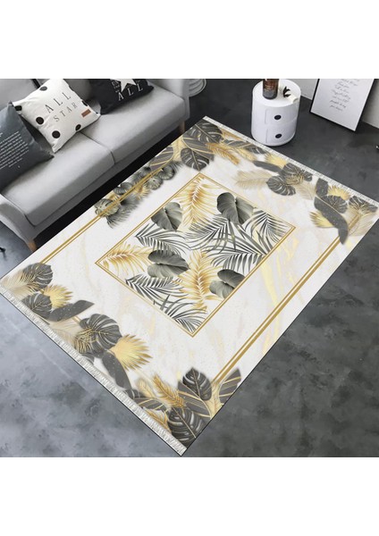Modern Desenli Yıkanabilir Halı Kilim Kaymaz Tabanlı Yolluk Dot Tabanlı Halı 2198A fiyatları
