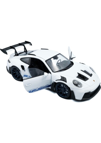 1/18 Porsche 911 Gt3 Rs – White With Blue Sripes – 2024 modelleri