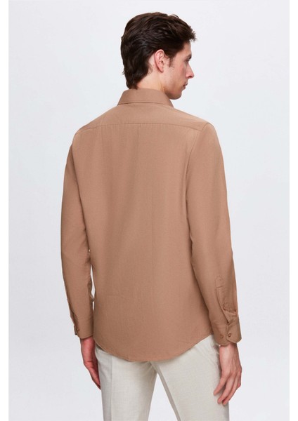 Ds Damat Slim Fit Petrol Italyan Yaka Kolay Ütülenebilir 2'li Gömlek 2HF02ORTBN86