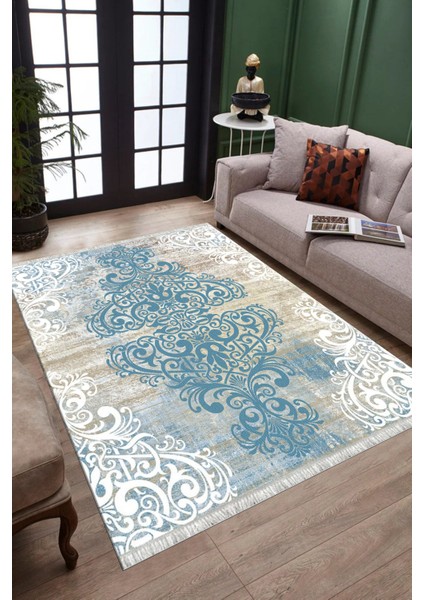 Özel Ölçü Kilim Kaymaz Taban Halı Makinede Yıkanabilir Kilim Dot Tabanlı Salon Halısı 3099E modelleri