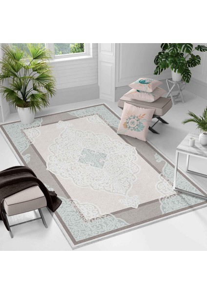 Kaymaz Taban Yıkanabilir Halı – Mutfak, Salon, Yatak Odası Için Modern Dijital Baskı Halı