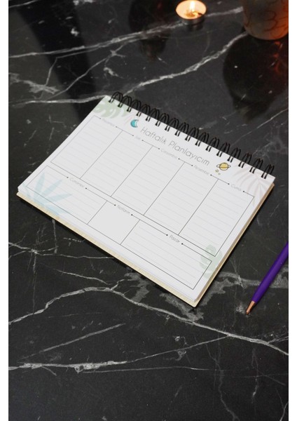 Kuşlu Tüy Tasarım Ahşap Plan Defteri - Tarihsiz Ajanda - Haftalık Planlayıcı (Planlayıcı Defter) A5 modelleri