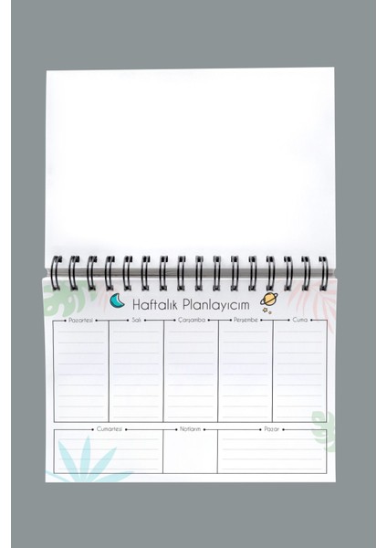 Kuşlu Tüy Tasarım Ahşap Plan Defteri - Tarihsiz Ajanda - Haftalık Planlayıcı (Planlayıcı Defter) A5 indirimleri