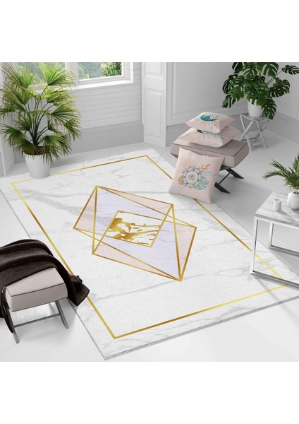 Kaymaz Taban Yıkanabilir Halı – Mutfak, Salon, Yatak Odası Için Modern Dijital Baskı Halı