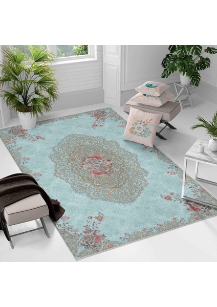 Kaymaz Taban Yıkanabilir Halı – Mutfak, Salon, Yatak Odası Için Modern Dijital Baskı Halı