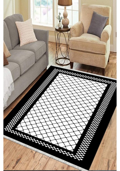 Puantiyeli Kilim Makinede Yıkanabilir Kaymaz Tabanlı Halı Yolluk Dot Tabanlı Salon Halısı 0099A modelleri