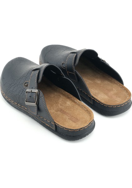 Erkek Iç Taban Hakiki Deri Tek Toka Ayarlanabilir Ev Bahçe Günlük Terlik fırsatları