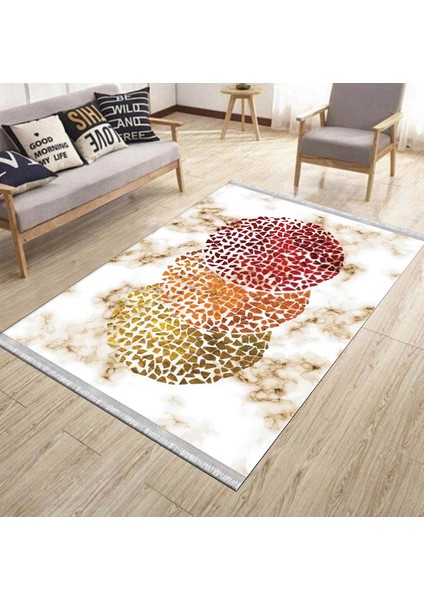 Modern Mermer Desenli Makinede Yıkanabilir Kaymaz Taban Kilim Dot Tabanlı Salon Halısı 0040C modelleri
