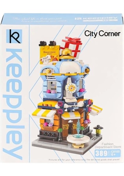 Bfs KP0105 Keeppley City Corner Department Store Blok Seti 389 Parça