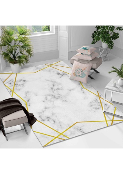 Kaymaz Taban Yıkanabilir Halı – Mutfak, Salon, Yatak Odası Için Modern Dijital Baskı Halı