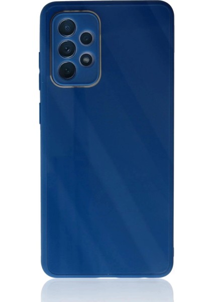 Samsung Galaxy A53 5g Kılıf Glass Kapak - Mavi