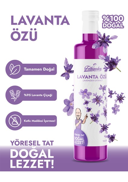 Fethiyeden Gelsin Doğal Katkısız Ve Organik Lavanta Özü 700gr