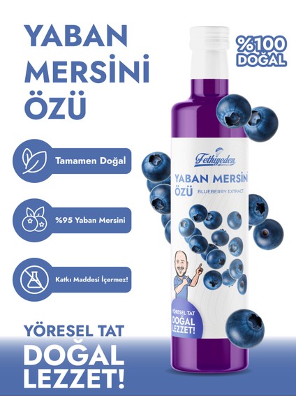 Doğal Katkısız ve Organik Yaban Mersini Özü 700GR