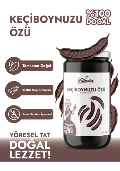 Fethiyeden Gelsin Doğal Katkısız Ve Organik Keçiboynuzu Özü 650gr fiyatları