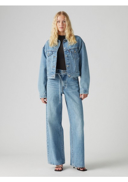 Xl Straıght Kadın Mavi Jean Pantolon 001TK-0001