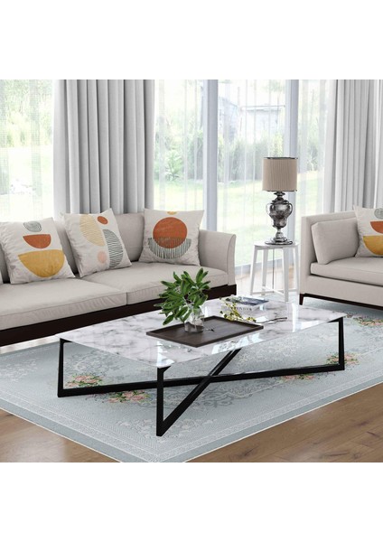 Kaymaz Taban Yıkanabilir Halı – Mutfak, Salon, Yatak Odası Için Modern Dijital Baskı Halı (SLNHAL171) fiyatları