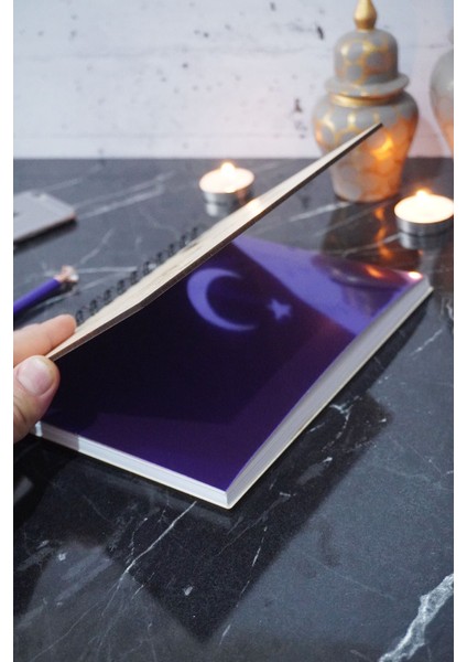 Kemal Atatürk Temalı Ahşap Kapaklı Defter - Çizgili Defter - Ajanda - Okul Defteri (A5 - 120 Sayfa) fiyatları