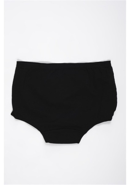 Kadın Yanları Dantel Bato Külot 3'lü Set 8872 Siyah